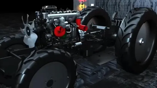 Trator de jardim 4WD 70HP CE Trator de pomar Pequeno trator agrícola de quatro rodas Mini trator para máquinas agrícolas